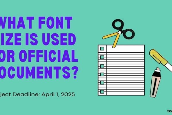 What Font Size Is Used For Official Documents